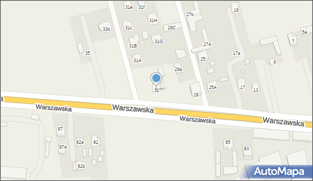 Aleksandrówka, Warszawska, 31, mapa Aleksandrówka