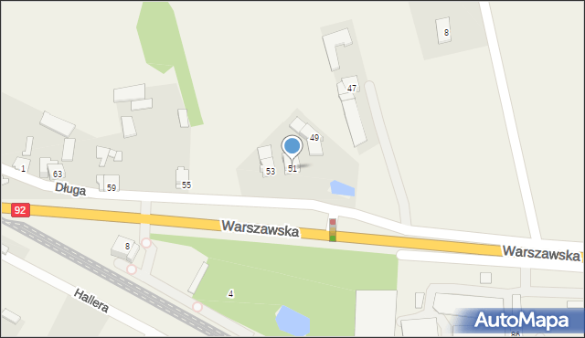 Aleksandrówka, Warszawska, 51, mapa Aleksandrówka