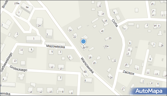 Baboszewo, Warszawska, 20, mapa Baboszewo