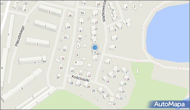 Bartoszyce, Wańkowicza, 3, mapa Bartoszyce