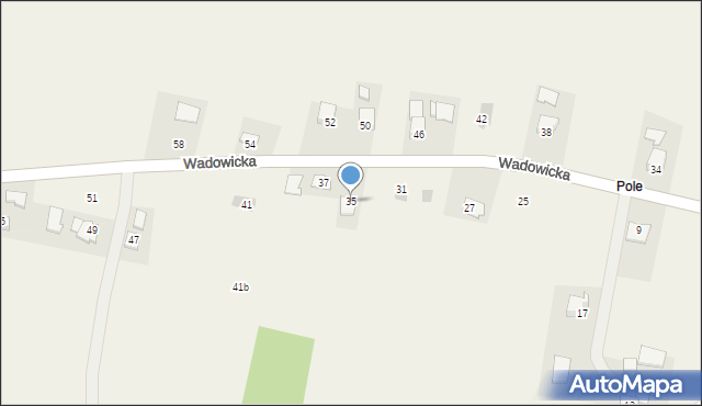 Bęczyn, Wadowicka, 35, mapa Bęczyn