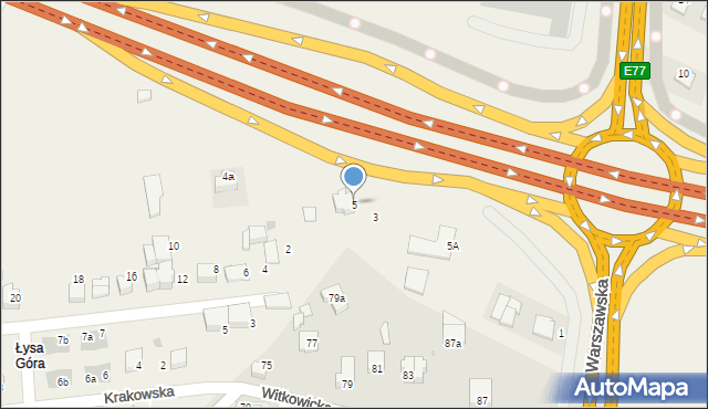 Bibice, Warszawska, 5, mapa Bibice