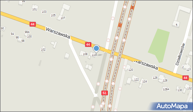 Bieruń, Warszawska, 112, mapa Bieruń