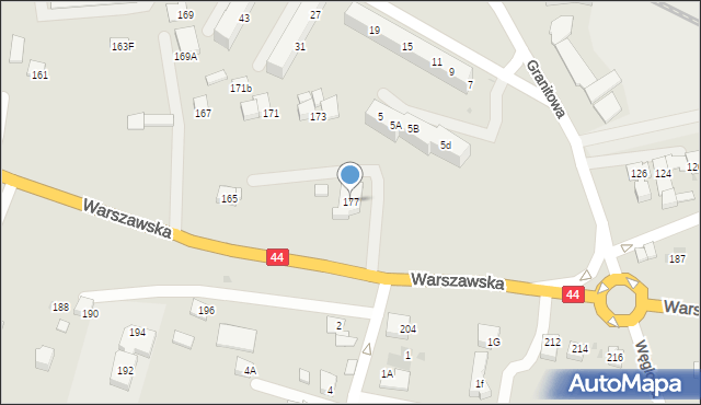 Bieruń, Warszawska, 177, mapa Bieruń