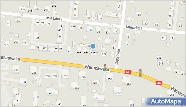 Bieruń, Warszawska, 225, mapa Bieruń