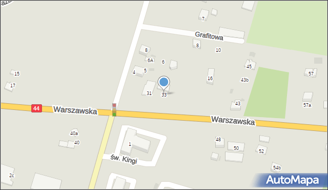Bieruń, Warszawska, 33, mapa Bieruń