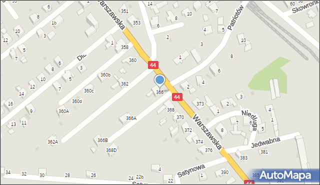 Bieruń, Warszawska, 366, mapa Bieruń