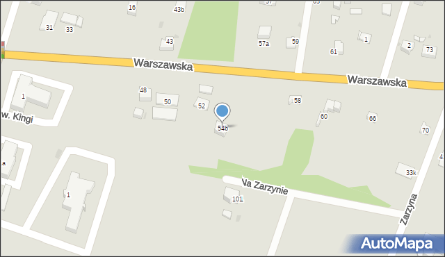 Bieruń, Warszawska, 54b, mapa Bieruń