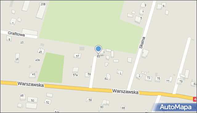 Bieruń, Warszawska, 63, mapa Bieruń