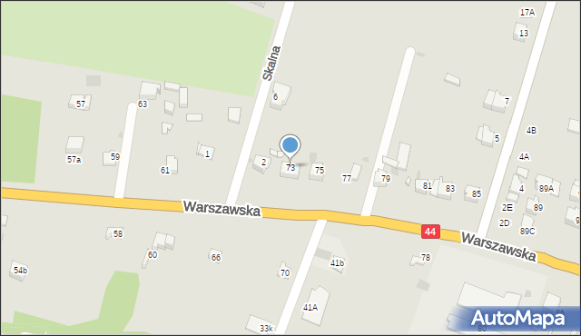 Bieruń, Warszawska, 73, mapa Bieruń