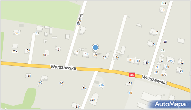 Bieruń, Warszawska, 75, mapa Bieruń