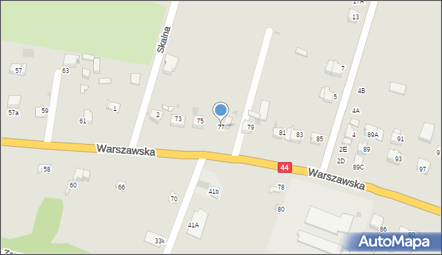 Bieruń, Warszawska, 77, mapa Bieruń