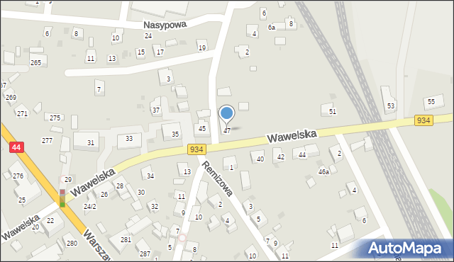 Bieruń, Wawelska, 47, mapa Bieruń