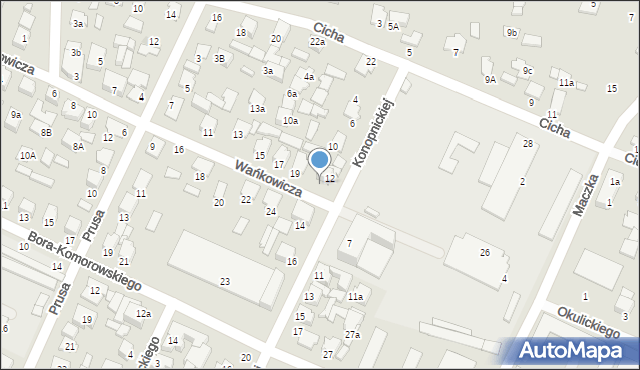 Biłgoraj, Wańkowicza Melchiora, 21, mapa Biłgoraj