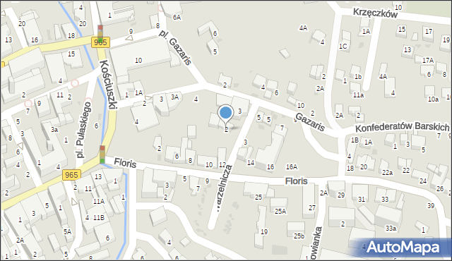 Bochnia, Warzelnicza, 2, mapa Bochni