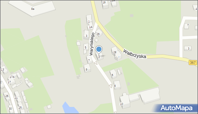 Boguszów-Gorce, Waryńskiego Ludwika, 2, mapa Boguszów-Gorce