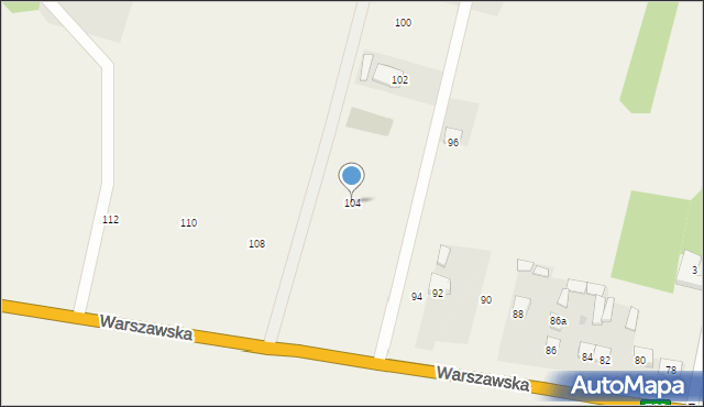 Bojmie, Warszawska, 104, mapa Bojmie