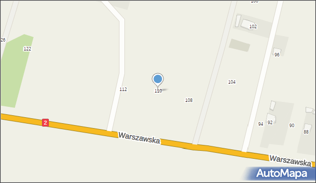 Bojmie, Warszawska, 110, mapa Bojmie