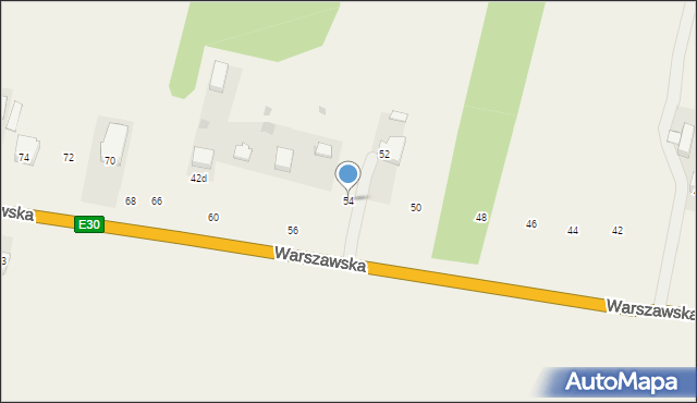 Bojmie, Warszawska, 54, mapa Bojmie