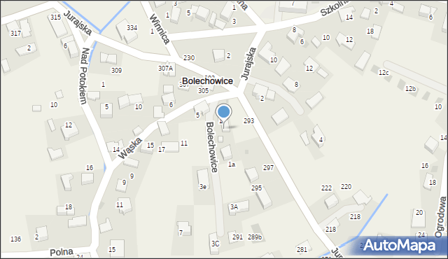 Bolechowice, Wąska, 2b, mapa Bolechowice