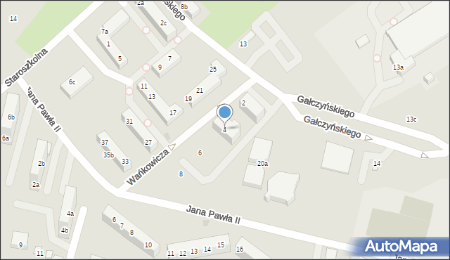 Bolesławiec, Wańkowicza Melchiora, 4, mapa Bolesławca