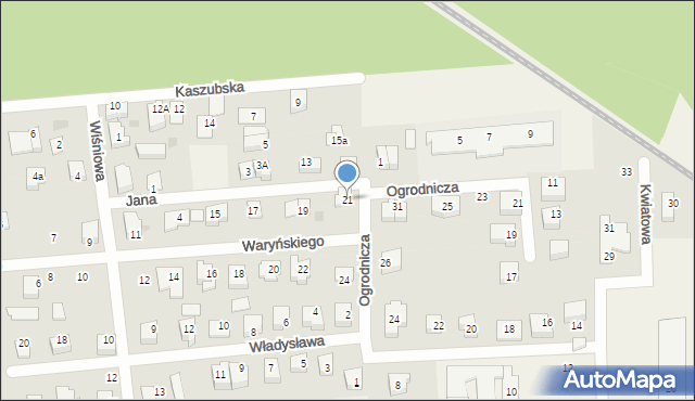 Bolszewo, Waryńskiego Ludwika, 21, mapa Bolszewo