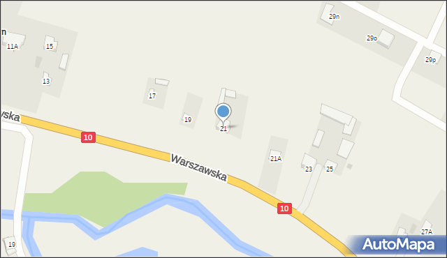 Borkowo Kościelne, Warszawska, 21, mapa Borkowo Kościelne