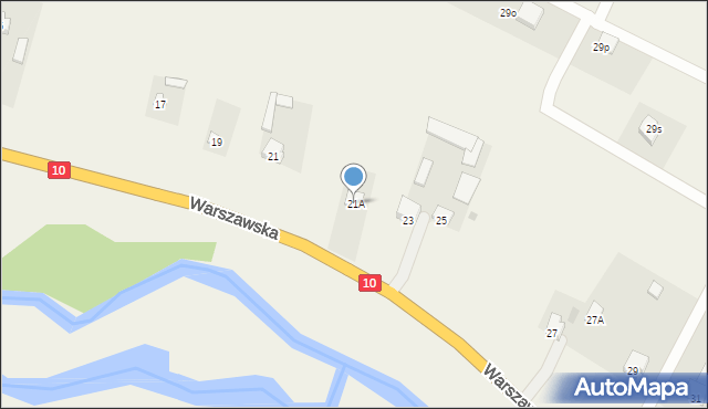 Borkowo Kościelne, Warszawska, 21A, mapa Borkowo Kościelne