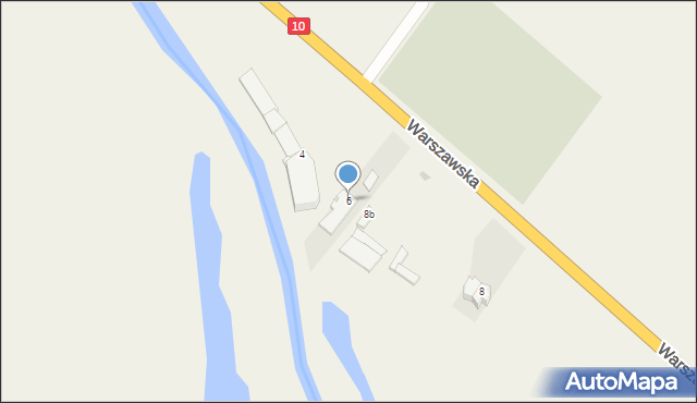 Borkowo Kościelne, Warszawska, 6, mapa Borkowo Kościelne