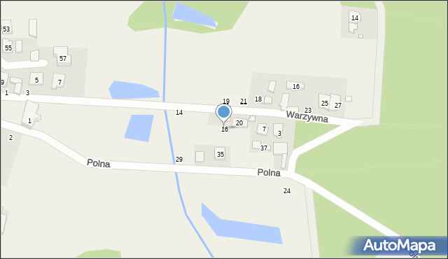 Borówiec, Warzywna, 16, mapa Borówiec