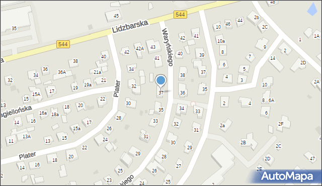 Brodnica, Waryńskiego Ludwika, 37, mapa Brodnica