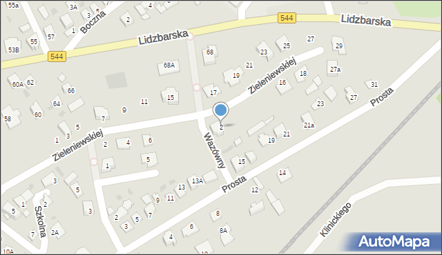 Brodnica, Wazówny Anny, 2, mapa Brodnica