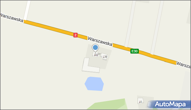 Broszków, Warszawska, 141, mapa Broszków