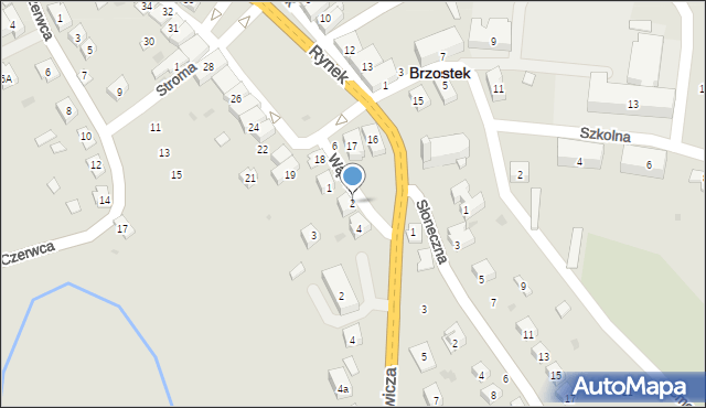 Brzostek, Wąska, 2, mapa Brzostek