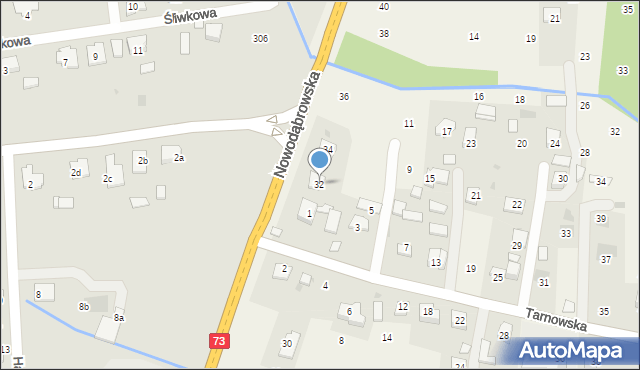 Brzozówka, Warszawska, 32, mapa Brzozówka