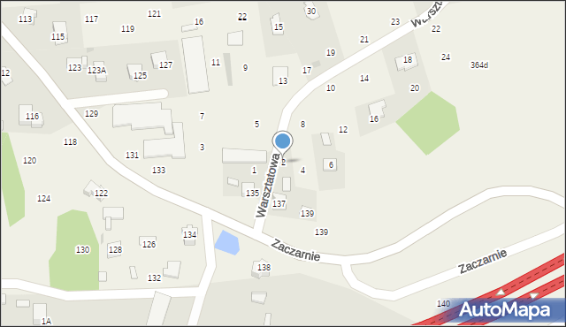 Brzozówka, Warsztatowa, 2, mapa Brzozówka