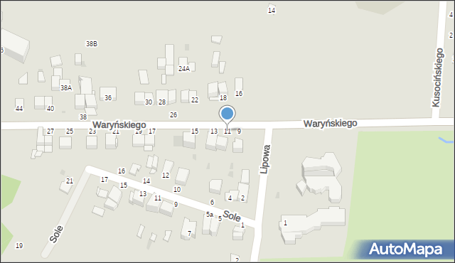 Busko-Zdrój, Waryńskiego Ludwika, 11, mapa Busko-Zdrój