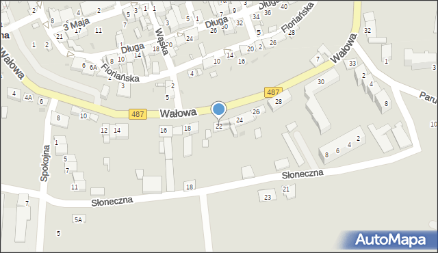 Byczyna, Wałowa, 22, mapa Byczyna