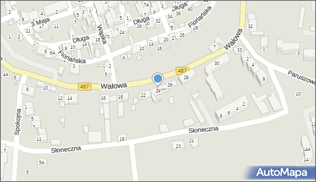 Byczyna, Wałowa, 24, mapa Byczyna