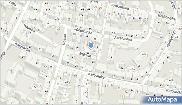 Bytom, Wałowa, 25, mapa Bytomia