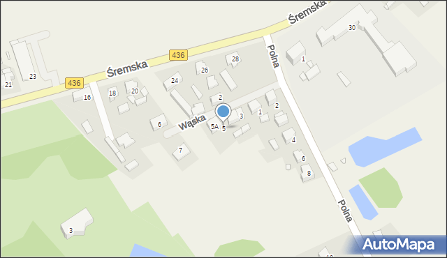 Chocicza, Wąska, 5, mapa Chocicza