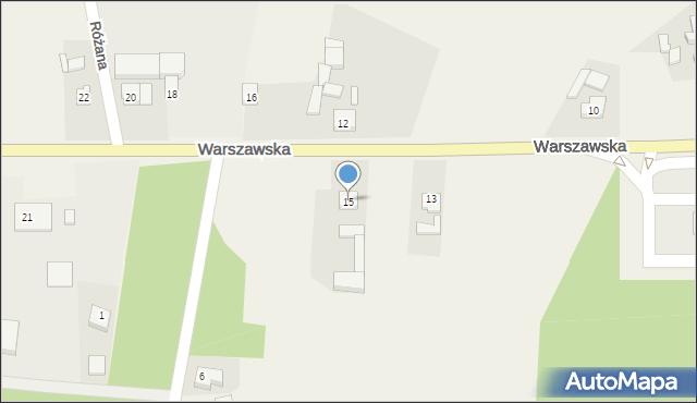 Chojęcin-Szum, Warszawska, 15, mapa Chojęcin-Szum