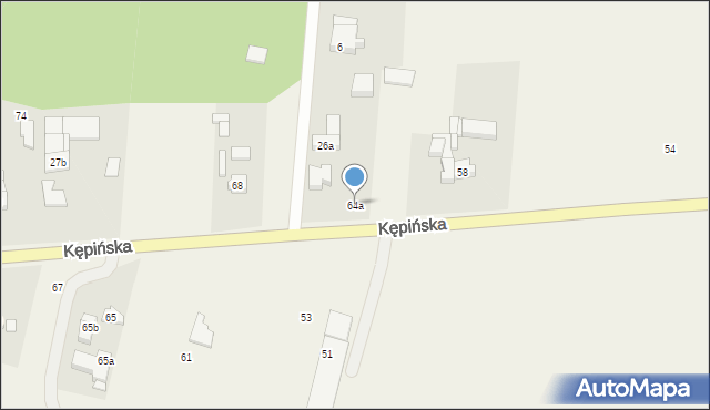 Chojęcin-Szum, Warszawska, 64a, mapa Chojęcin-Szum