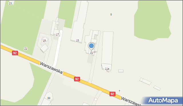 Choszczówka Stojecka, Warszawska, 11, mapa Choszczówka Stojecka