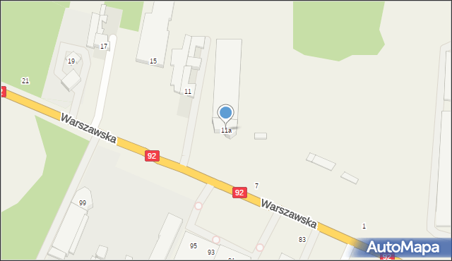 Choszczówka Stojecka, Warszawska, 11a, mapa Choszczówka Stojecka