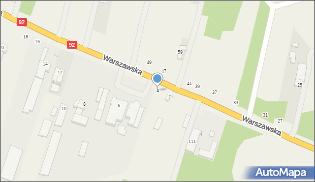 Choszczówka Stojecka, Warszawska, 4, mapa Choszczówka Stojecka