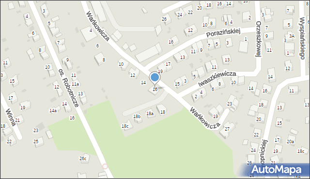 Chrzanów, Wańkowicza Melchiora, 16, mapa Chrzanów