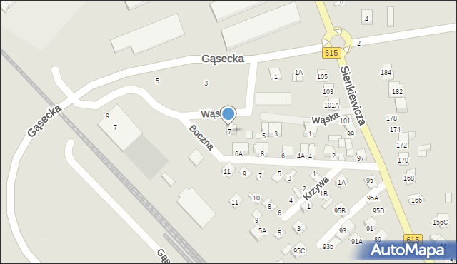 Ciechanów, Wąska, 7, mapa Ciechanów