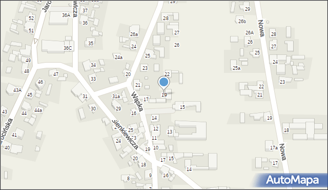 Cielcza, Wąska, 19, mapa Cielcza