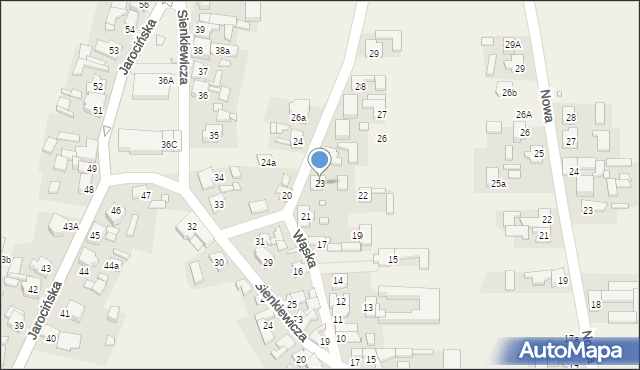 Cielcza, Wąska, 23, mapa Cielcza